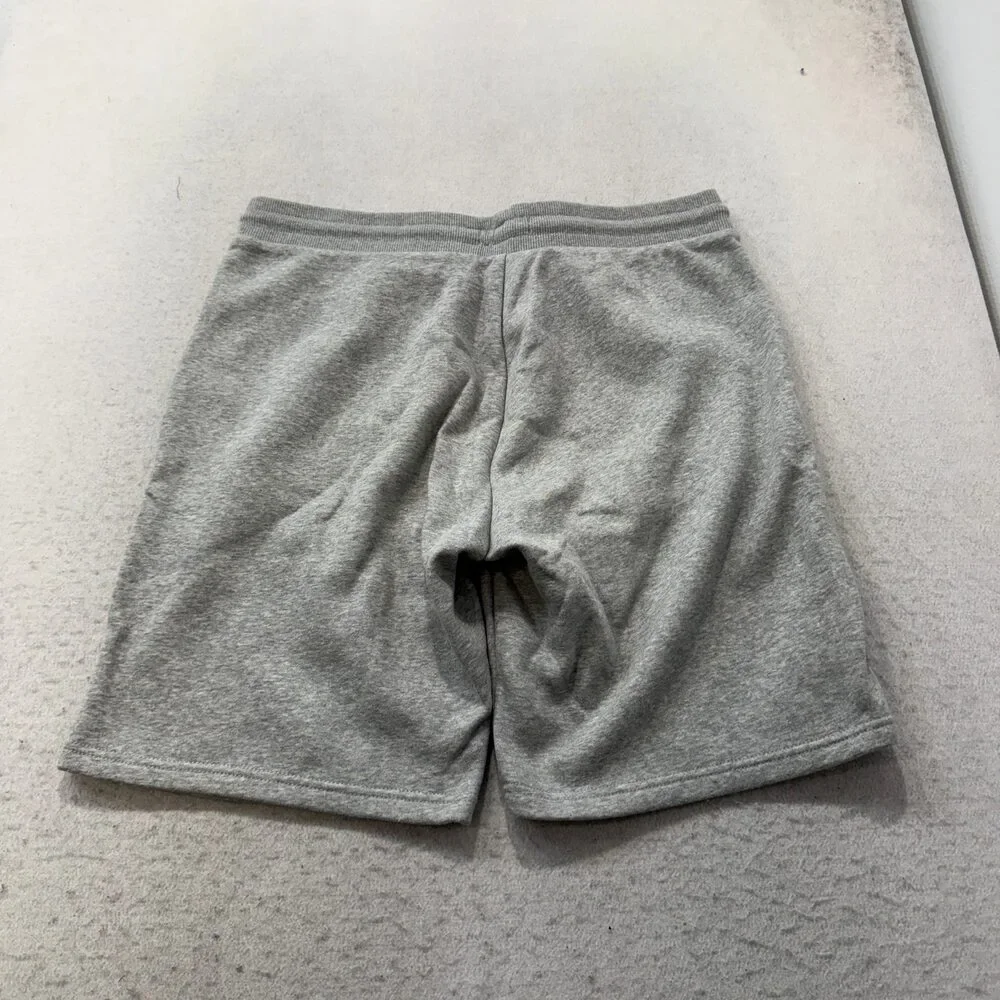 Calvin Klein Men's Heather Gray Fleece Shorts Drawstring Pockets Logo Size M